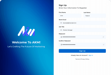 Sign Up & Get Started